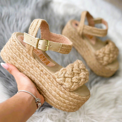 Estefy - High Quality and Comfort Handmade Platform Sandals
