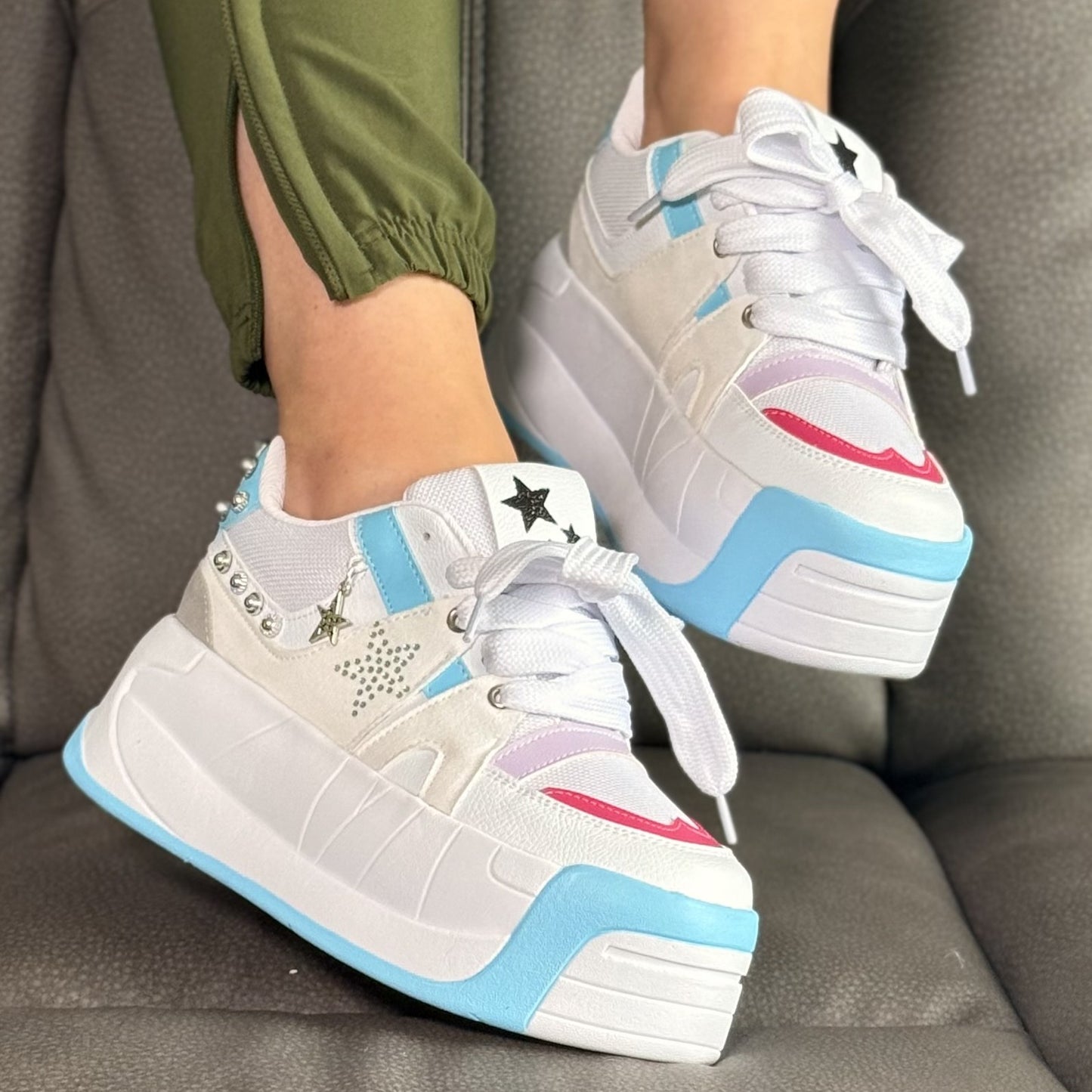 Milton  -  Extremely comfortable shiny pearl exclusive shoes..