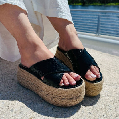 Yaya /Colombian Sandals, Lightweight, Comfortable, Height 8cm - Wide foot