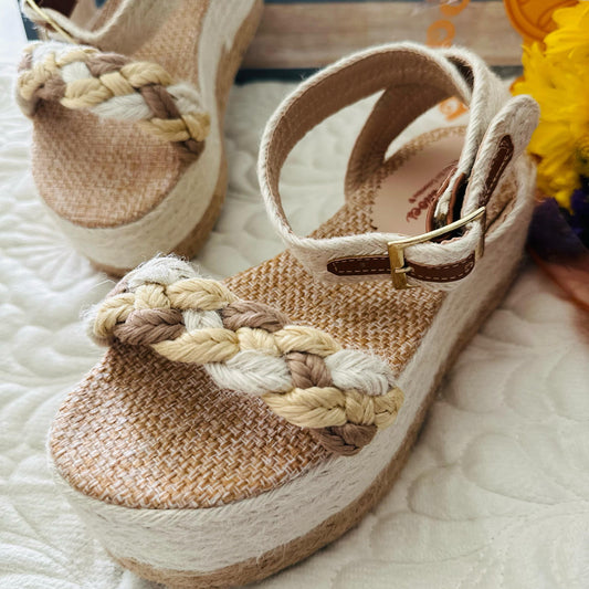 Yorly /Colombian Sandals, Lightweight, Comfortable, Height 5 cm - Wide foot